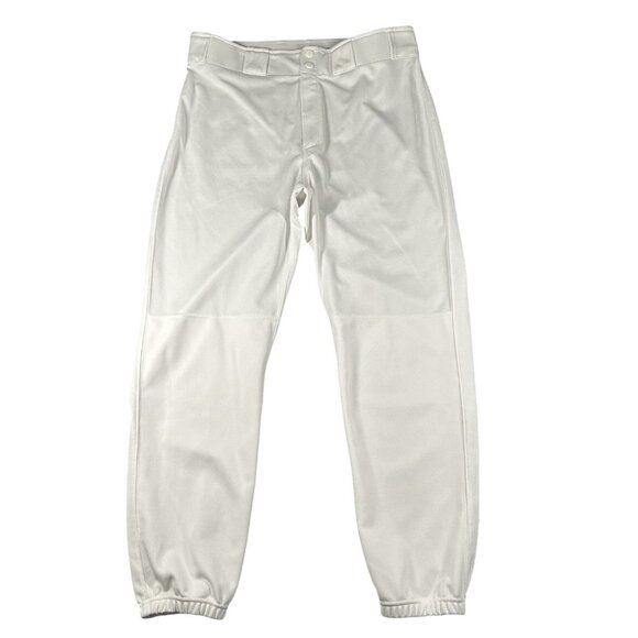 Nike Baseball Pants Mens XL MLB Elastic Cuff White Team Game Uniform Poly - Picture 1 of 11